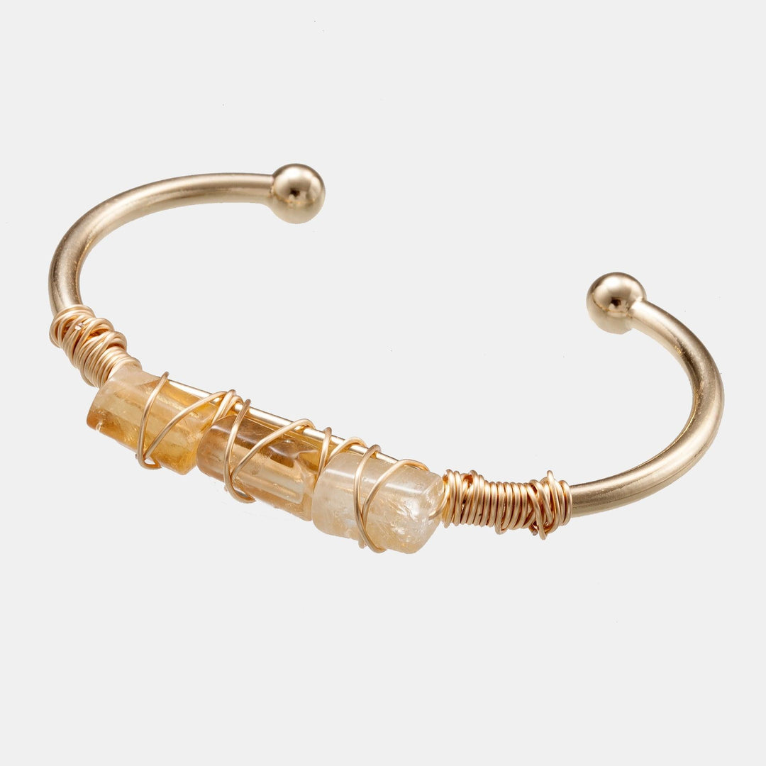 Winding Crystal Gold-plated Crystal Bracelet - MRSLM