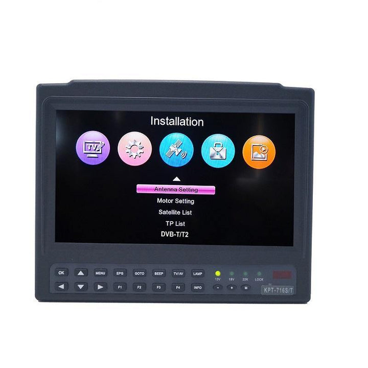 KPT-716TS DVB-S2 DVB-T2 Satellite Finder Meter HD Satellite TV Receiver MPEG-4 Modulator - MRSLM