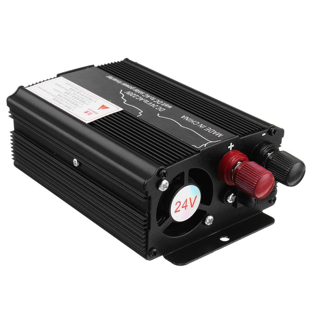 1000W Peak 12V/24V DC to 110V/220V AC Solar Power Inverter LED Modified Sine Wave Converter Black - MRSLM