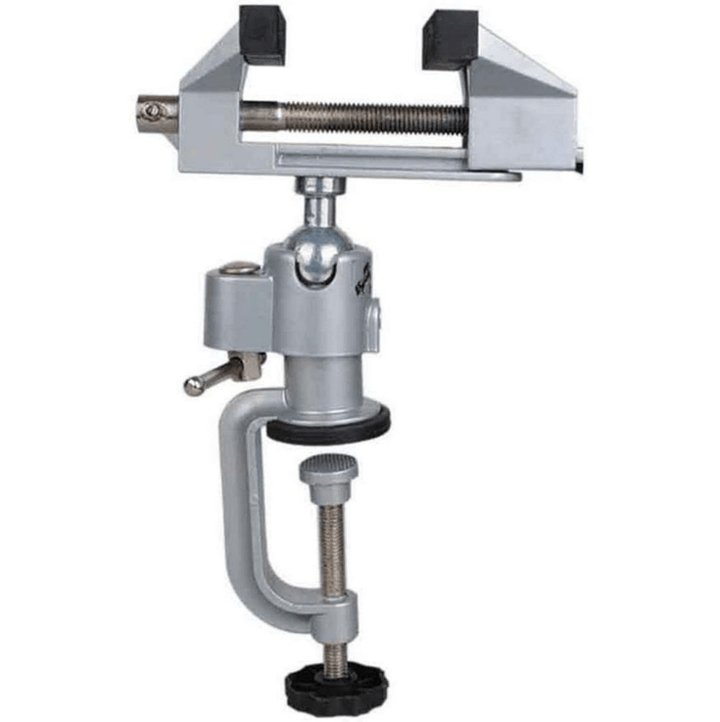 Aluminum Alloy 360 Degree Rotating Mini Vise Tool Home Use Small Jewelers Hobby Clamp On Table Bench Vice Lathe - MRSLM