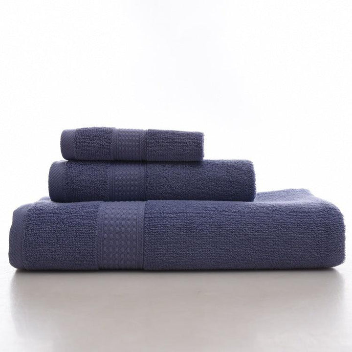 KC LN-01 Bath Pure Towels Long Stapled Cotton Beach Spa Thicken Super Absorbent Towel Sets - MRSLM