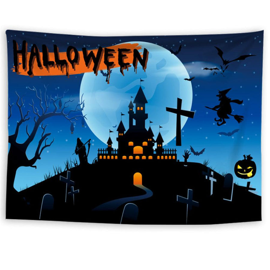 Halloween Style Tapestry Polyester 150x200cm Large Digital Printing Tapestry For Shop Decoration TV Background Wall Tablecloth - MRSLM