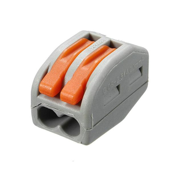 Excellway® ET25 2/3/5 Pins Spring Terminal Block 5Pcs Electric Cable Wire Connector - MRSLM
