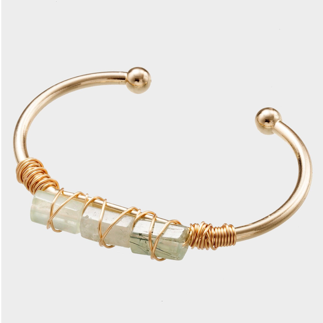 Winding Crystal Gold-plated Crystal Bracelet - MRSLM