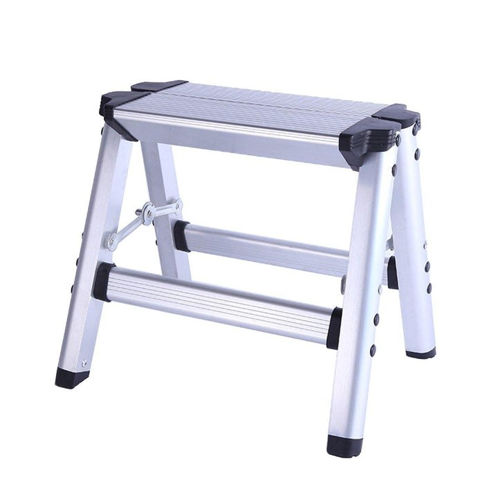 150KG Maximum Load 2 Step Stool Folding Ladder Anti Slip Safety Aluminium P - MRSLM