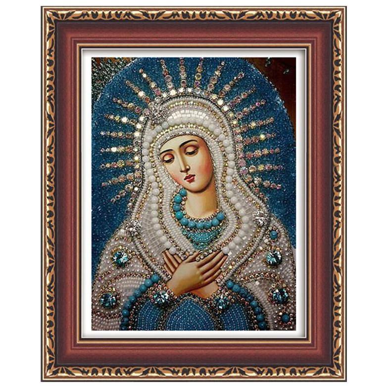 Honana WX-677 5D Round Diamond Painting DIY Cross Stitch Home Decor Diamond Embroidery Religious Gift - MRSLM