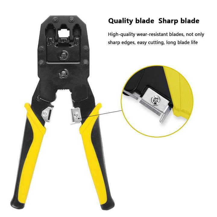 Handskit Network Cable Pliers Screwdriver Wire Stripper Tool Set with Cable Tester Spring Clamp Pliers - MRSLM