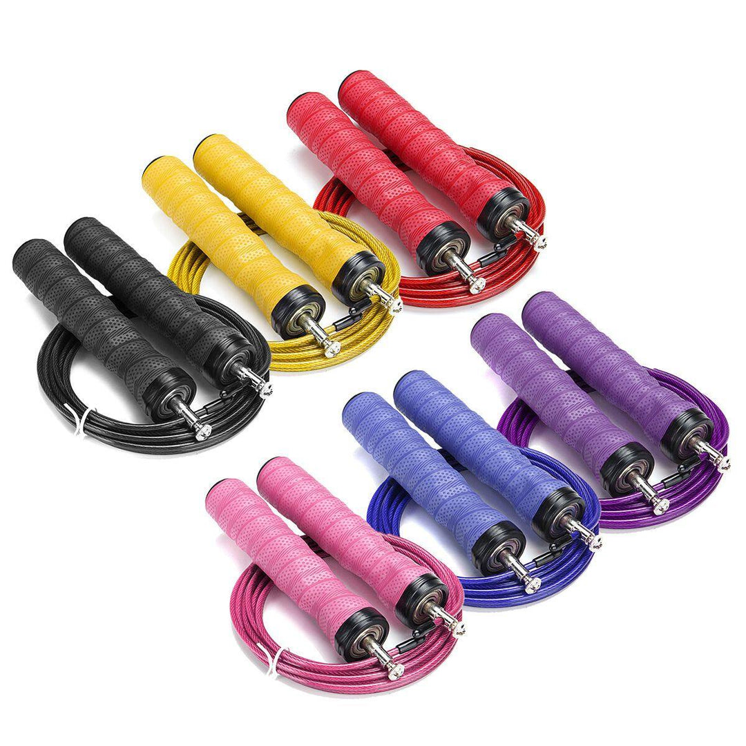 Adjustable Skipping Rope Fitness Speed Jump Ropes Gym Boxing Wrap Rope Jumping - MRSLM