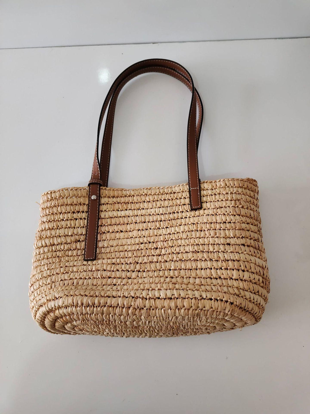 Hand-knitted Straw Woven Bag For Women's Fashion Bucket Beach - MRSLM