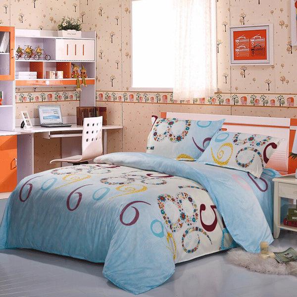 3 Or 4pcs Cotton Blend Mix Patterns Paint Printing Bedding Sets Twin Full Queen Size - MRSLM