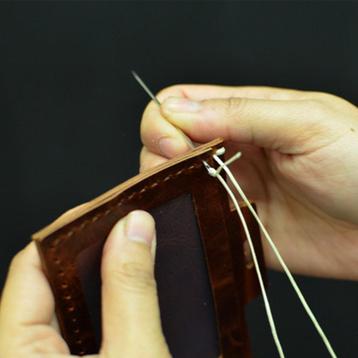 61Pcs Leather Craft Tool Kit Hand Sewing Stitching Punch Carving Saddle Edger - MRSLM