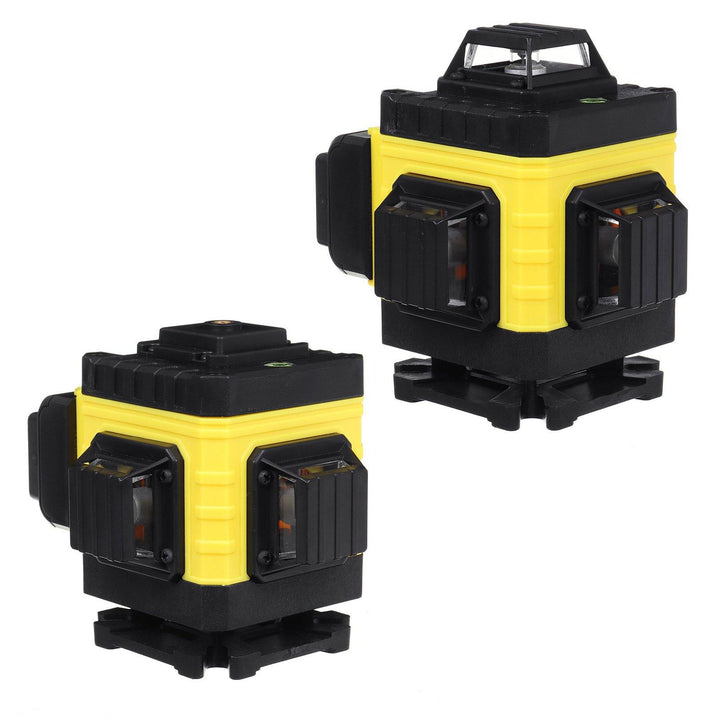 12/16 Line 4D Laser Level Green Light Digital Self Leveling 360° Rotary Measure with 6000mah Battery - MRSLM