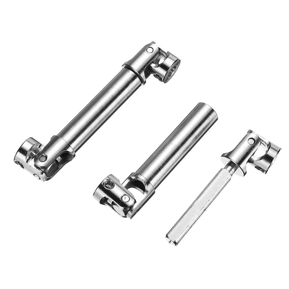 URUAV 2PCS Upgrade Parts Silver Metal Drive Shaft For WPL HengLong 1/16 RC Crawlers Car - MRSLM