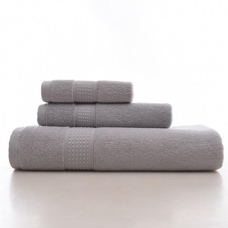 KC LN-01 Bath Pure Towels Long Stapled Cotton Beach Spa Thicken Super Absorbent Towel Sets - MRSLM