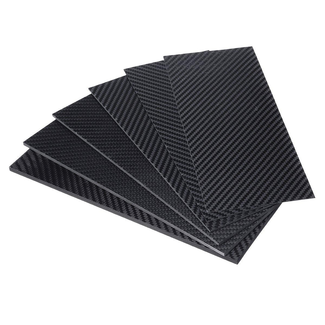 100x250x(0.5-5)mm Black Matte Twill Carbon Fiber Plate Sheet Board Weave Carbon Fiber Pannel Various Thickness - MRSLM