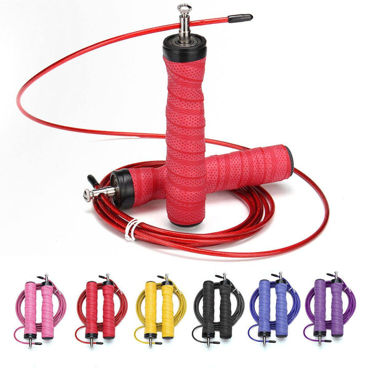 Adjustable Skipping Rope Fitness Speed Jump Ropes Gym Boxing Wrap Rope Jumping - MRSLM