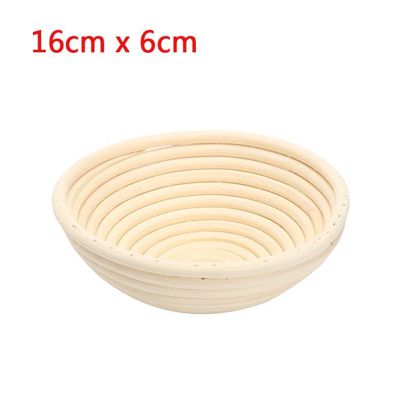 Round Banneton Brotform Rattan Basket Bread Dough Proofing Rising Loaf Proving 4 Sizes - MRSLM