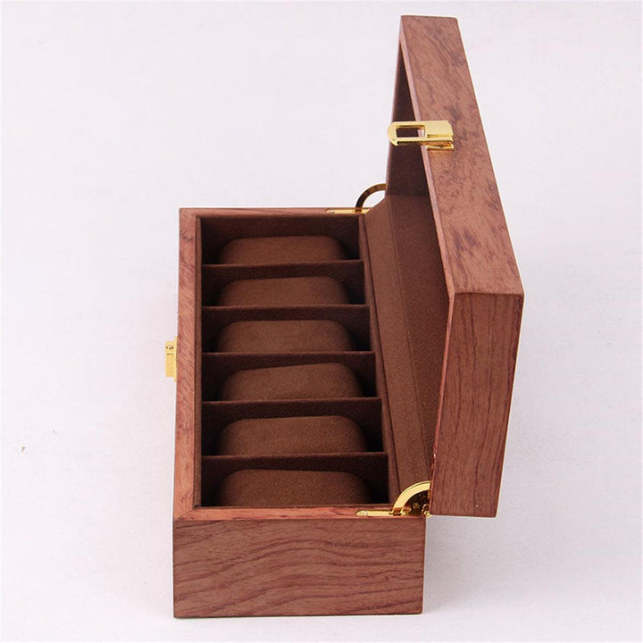 6/10/12 Slots Solid Wooden Watch Box Display Organizer Jewelry Storage Case - MRSLM