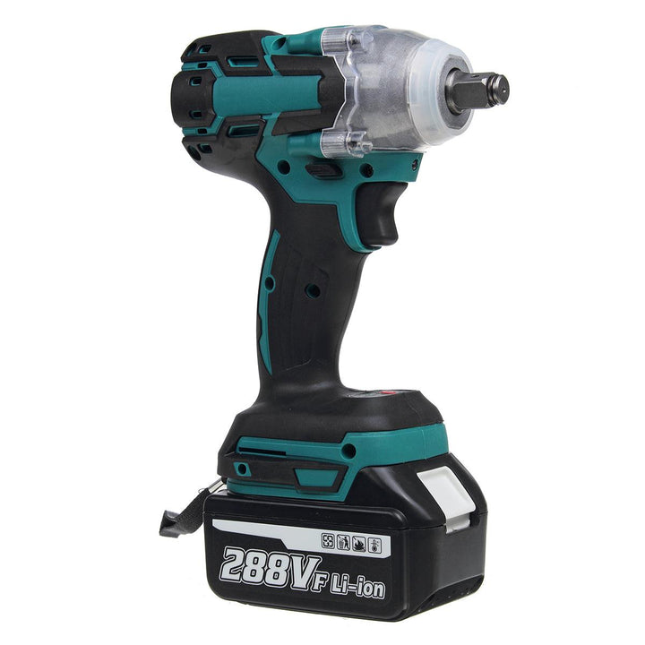 288VF 1/2'' 800NM 22800mAh Electric Cordless Brushless Impact Wrench With 1/2 Battery - MRSLM