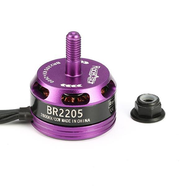 Racerstar Racing Edition 2205 BR2205 2600KV 2-4S Brushless Motor Purple For 220 250 280 RC Drone FPV Racing - MRSLM