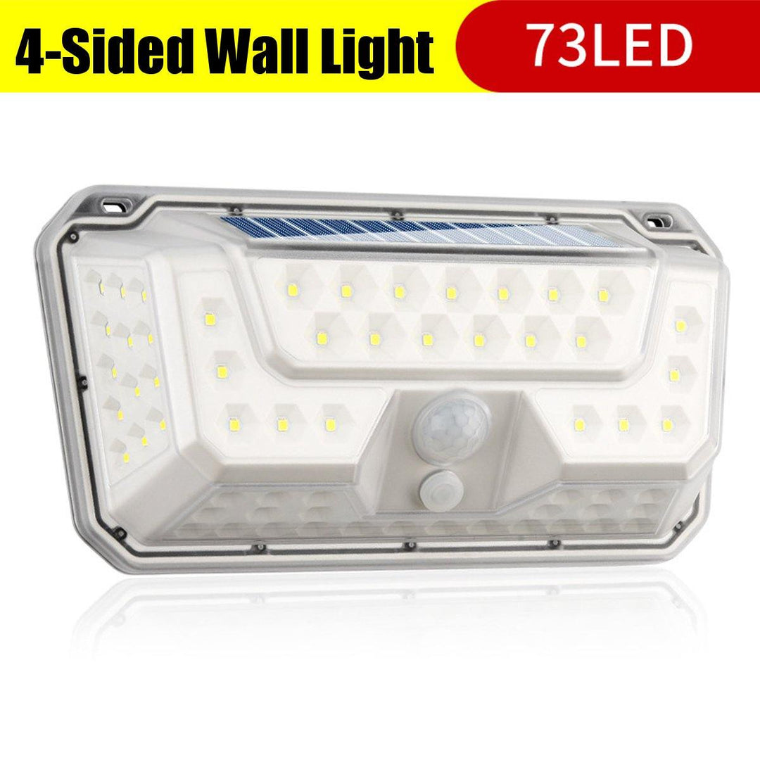 73LED Solar Lights Motion Sensor Wall Light Outdoor Waterproof Garden Yard Lamp - MRSLM