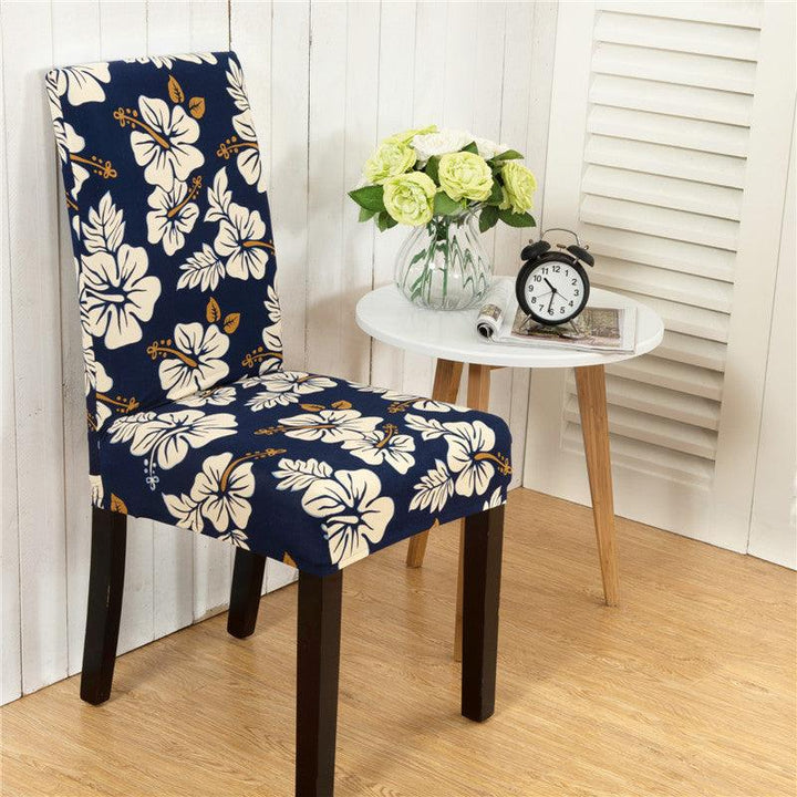 Honana WX-915 Elegant Flower Landscape Elastic Stretch Chair Seat Cover Dining Room Home Wedding Decor - MRSLM