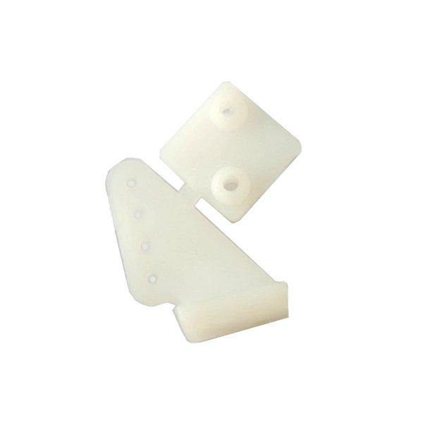 10Pcs Plastic Triangle Servo Horn Grey White Transparent 20x16x11.5mm For RC Airplane - MRSLM