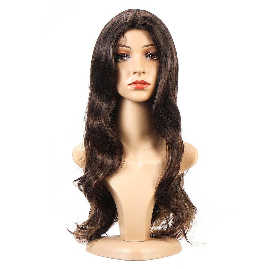 Women Wig Full Wavy Hair Extensions Heat Resistant Synthetic 7 - MRSLM