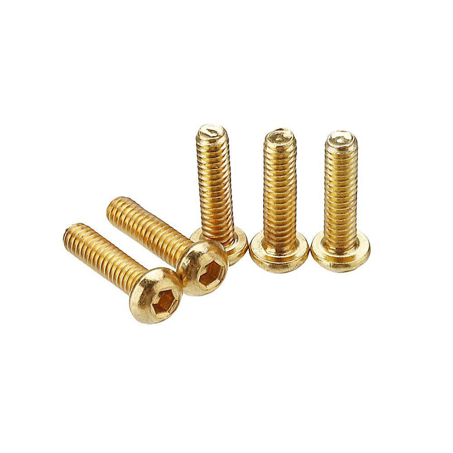 Suleve™ M3AH2 50Pcs Titanium Plated M3 Hex Socket Button Head Screws Alloy Steel 12.9 Grade Screw Bolt 5-20mm - MRSLM