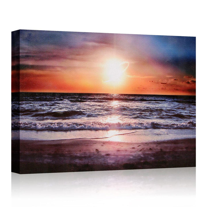 30*40 cm Sunset Beach Sofa Canvas Painting Wall Hanging Picture Canvas Home Office Wall Decoration no Frame - MRSLM