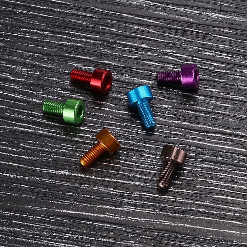 Suleve™ M3AH10 10Pcs M3×6mm Hex Socket Screw M3 Cap Head Bolt 7075 Aluminum Alloy Multicolor - MRSLM