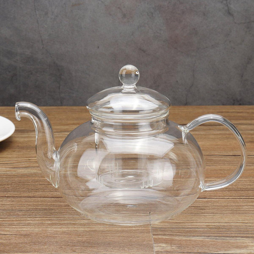 Glass Teapot 600-1000ML Coffee Pot With Stainless Steel Glass Filter Infuser - MRSLM