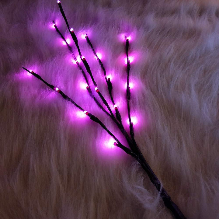 LED Branches Battery Powered Decorative Lights Tall Vase Filler Willow Twig Lighted Branch for Home Decoration - 29 Inches 20 LED Lights (Branches Light) - MRSLM