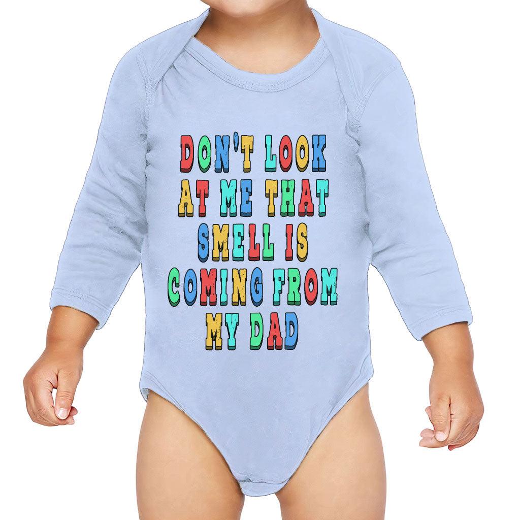 Funny Quote Baby Long Sleeve Onesie - Cool Baby Long Sleeve Bodysuit - Colorful Baby One-Piece - MRSLM