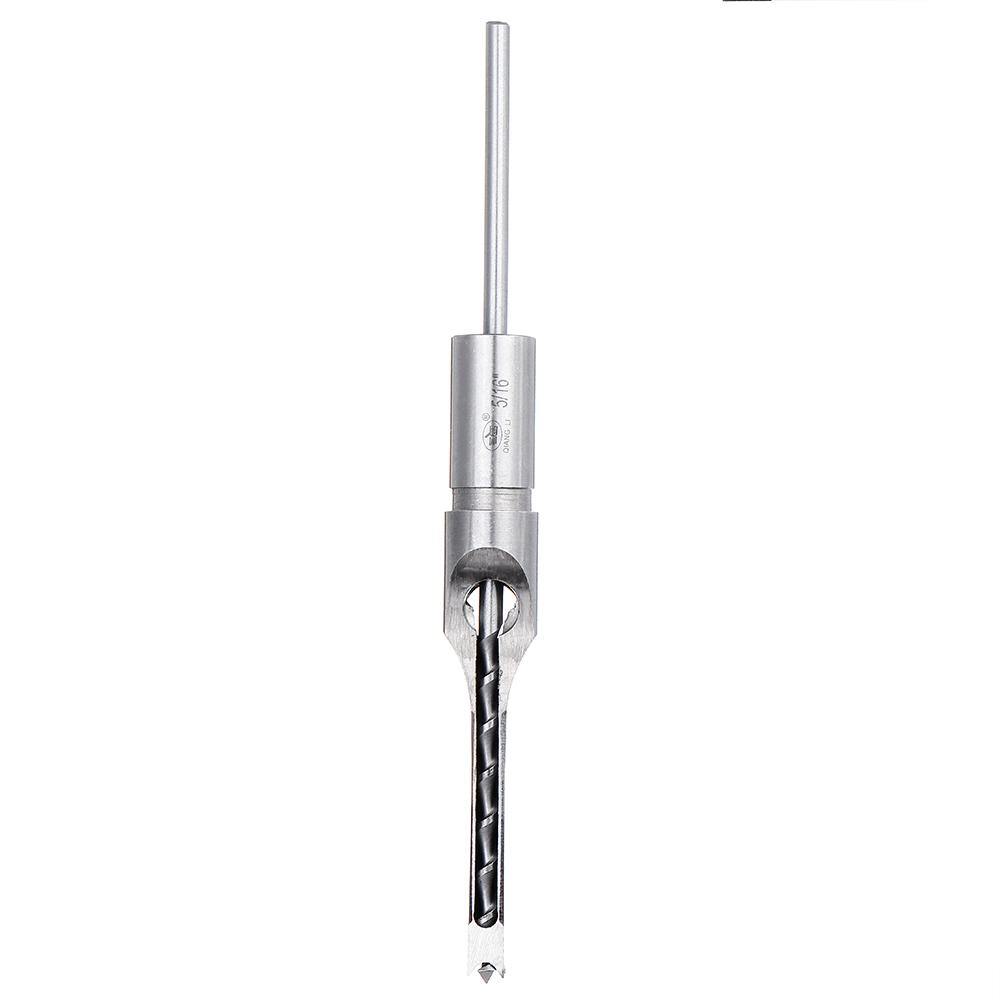 Drillpro 6.35/7.94/9.5/12.7mm Woodworking Square Hole Drill Bit Mortising Chisel 1/4 to 1/2 Inch - MRSLM