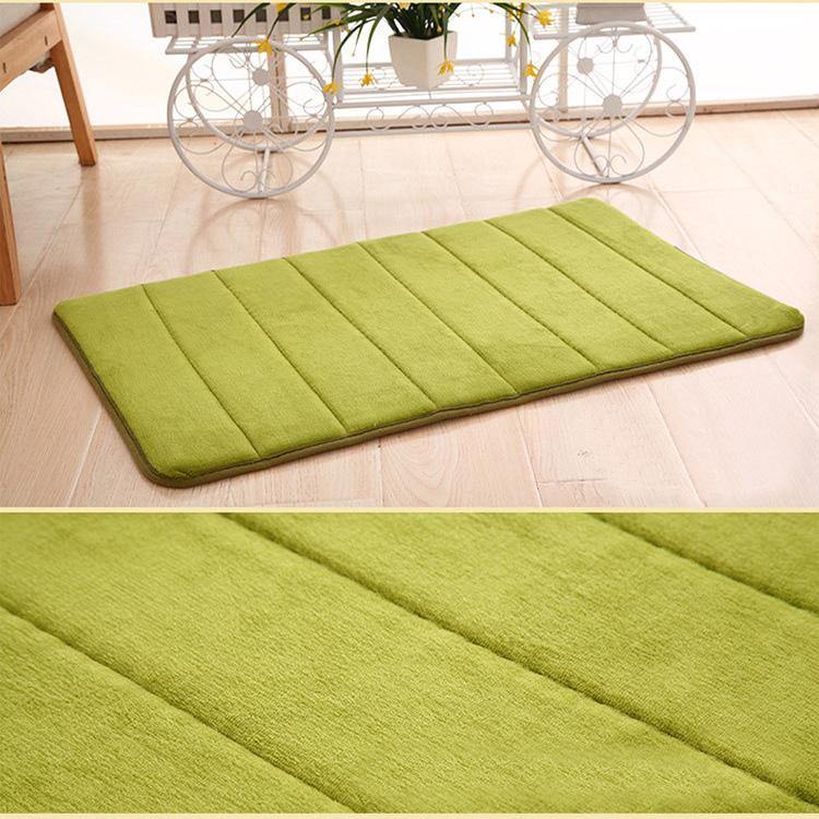 Honana WX-336 New Thickened Coral Velvet Memory Foam Slow Rising Rug Bathroom Mat Soft Non-slip Plush Floor Carpet - MRSLM