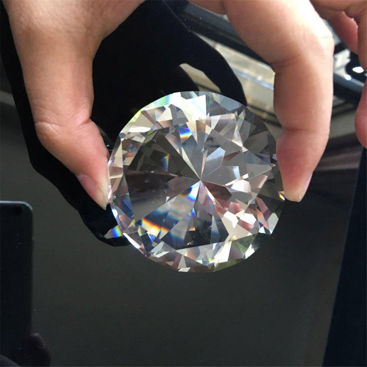 60mm Big K9 Crystal Clear Diamond Glass Art Paperweight Decorations Ornament Creative Gifts - MRSLM