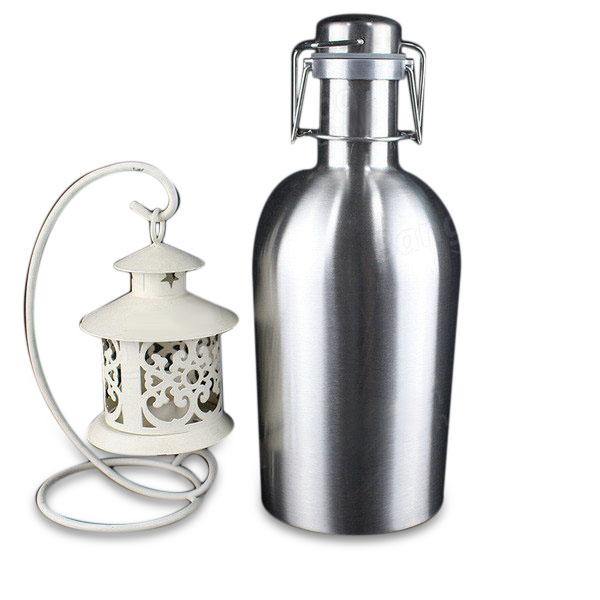 Beer Growler 64oz Swing Top Hip Flask Ultimate Growler 1.9L Botella Bottle - MRSLM