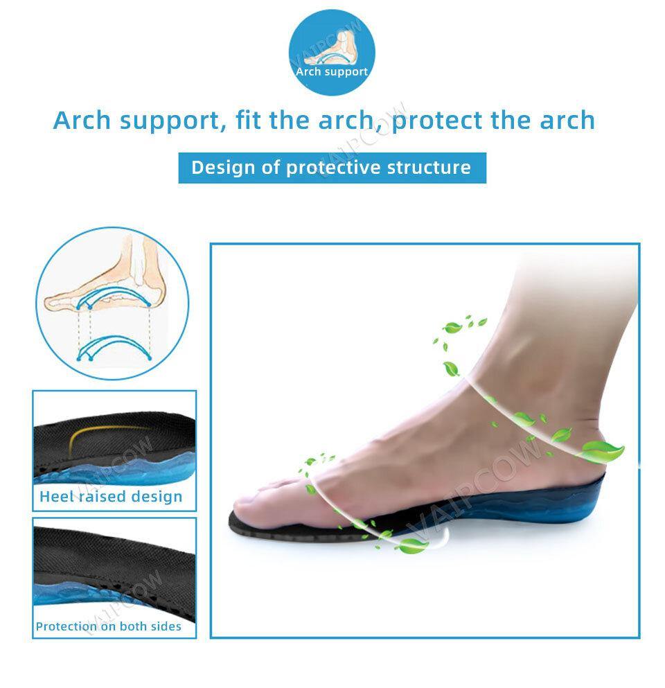 Spring Silicone Orthopedic Arch Support Insoles Inserts Flat Feet Orthotic Shoes Sole Insoles Plantar Fasciitis - MRSLM