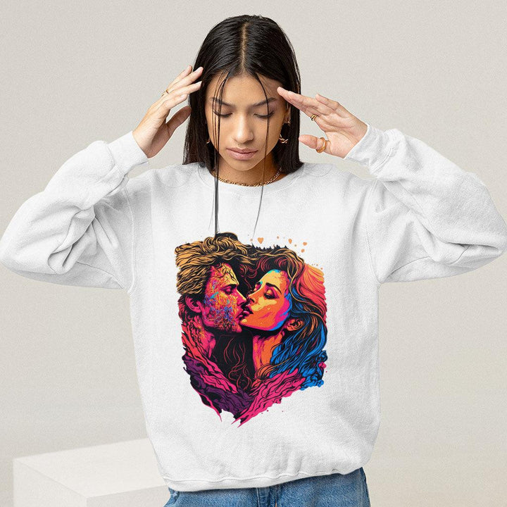 Passion Sweatshirt - Couple Print Crewneck Sweatshirt - Unique Sweatshirt - MRSLM