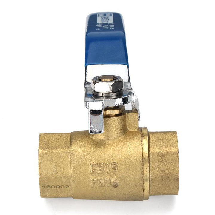 TMOK TK201 1/2" 3/4" 1" Female Brass Two Piece Full Port Thread Ball Valves with Vinyl Handle - MRSLM