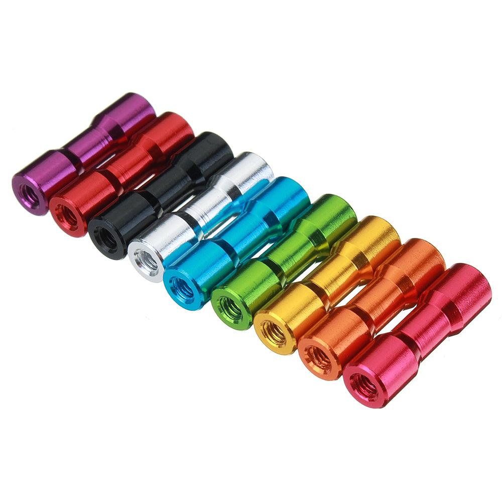 Suleve M3AS11 10Pcs M3 20mm Aluminum Alloy Standoff Spacer Round Column MultiColor Smooth Surface - MRSLM