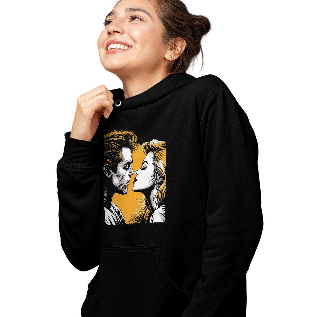 Bright Graphic Hooded Sweatshirt - Love Themed Hoodie - Unique Hoodie - MRSLM