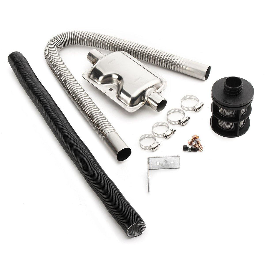 24mm Exhaust Silencer & 25mm Filter Exhaust and Intake Pipe for Air Diesel Heater Accessories - MRSLM