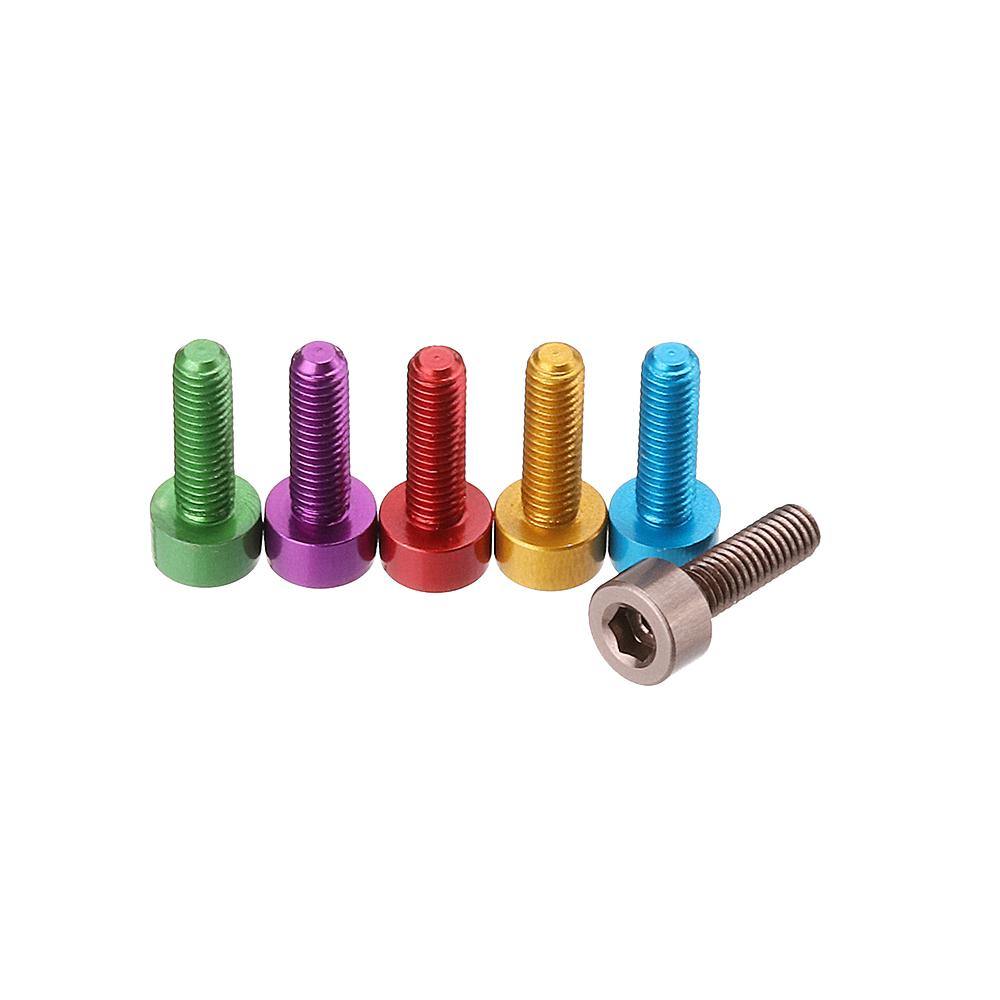 Suleve™ M3AH12 10Pcs M3×10mm Hex Socket Screw M3 Cap Head Bolt 7075 Aluminum Alloy Multicolor - MRSLM