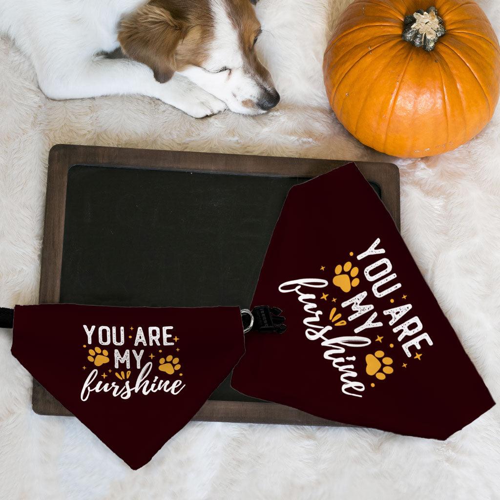 Cute Quote Pet Bandana Collar - Furshine Scarf Collar - Text Design Dog Bandana - MRSLM