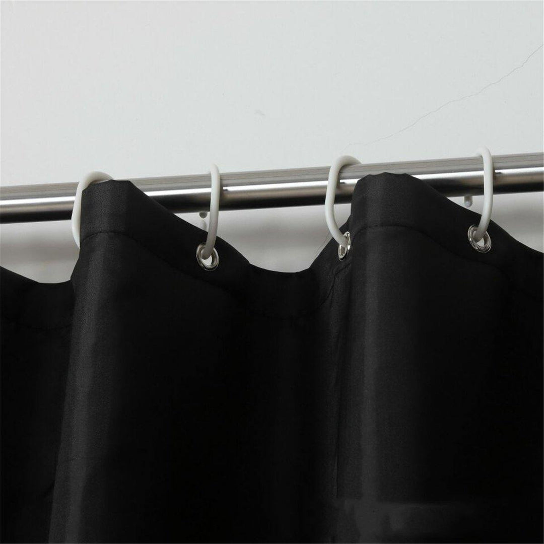 Waterproof Black Shower Window Curtain Bathroom Drape Hotel Home Decor Fashion - MRSLM