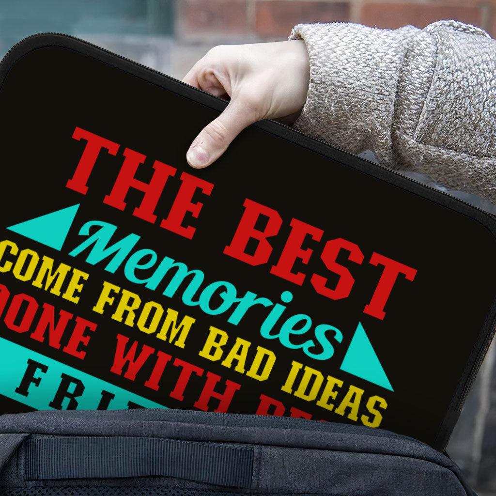 Best Friend Quotes iPad Sleeve - Funny Design Tablet Sleeve - Graphic Carrying Case - MRSLM