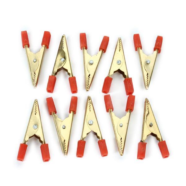 Wendao WD-011 Alligator Clips Crocodile Clamp Battery Wire Clip Test Connectors 10pcs - MRSLM