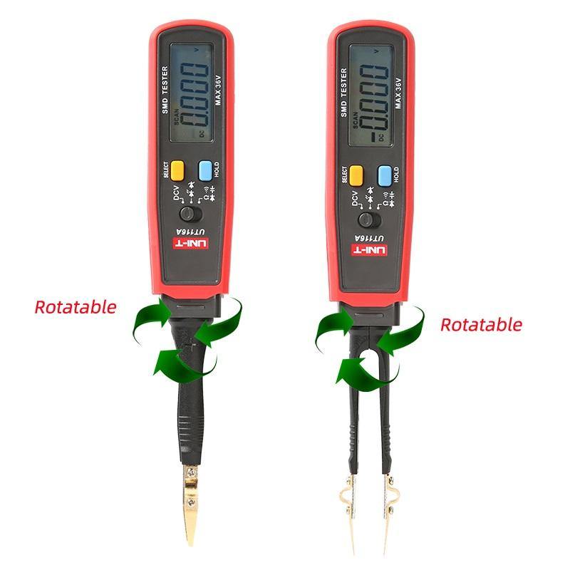 UNI-T SMD Multimeter UT116A UT116C Auto Range Resistance Capacitance Diode(RCD) LED Zener DCV Continuity Battery Tester Meter - MRSLM